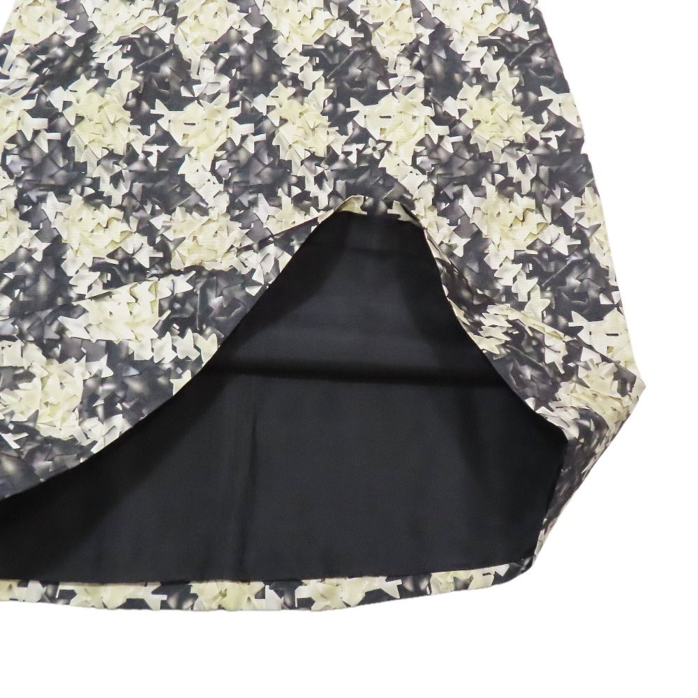 Louis Vuitton Monogram Flower All Over Print Dress Silk Short Sleeve Half Bijou — view 8
