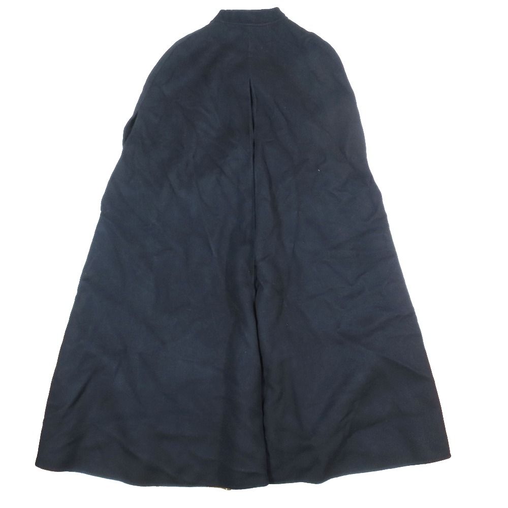 Dior Cashmere 100% Poncho Sleeveless Long Coat Logo Buckle Cape — view 3
