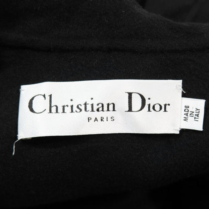 Dior Cashmere 100% Poncho Sleeveless Long Coat Logo Buckle Cape — view 7