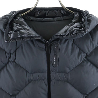 Moncler Rubber Logo Print Quilted Down Vest Black — view 3