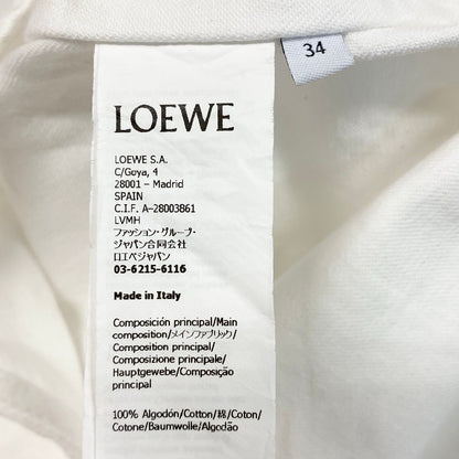 Loewe Denim Bow Tie Shirt White Cotton Blouse — view 8