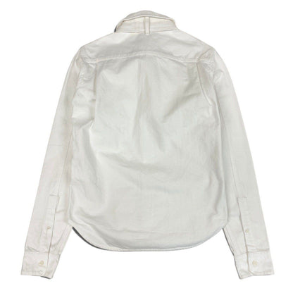 Loewe Denim Bow Tie Shirt White Cotton Blouse — view 3