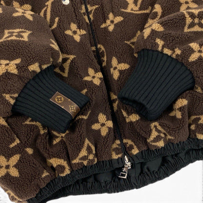 Louis Vuitton Reversible Monogram Fleece Jacket Brown — view 7