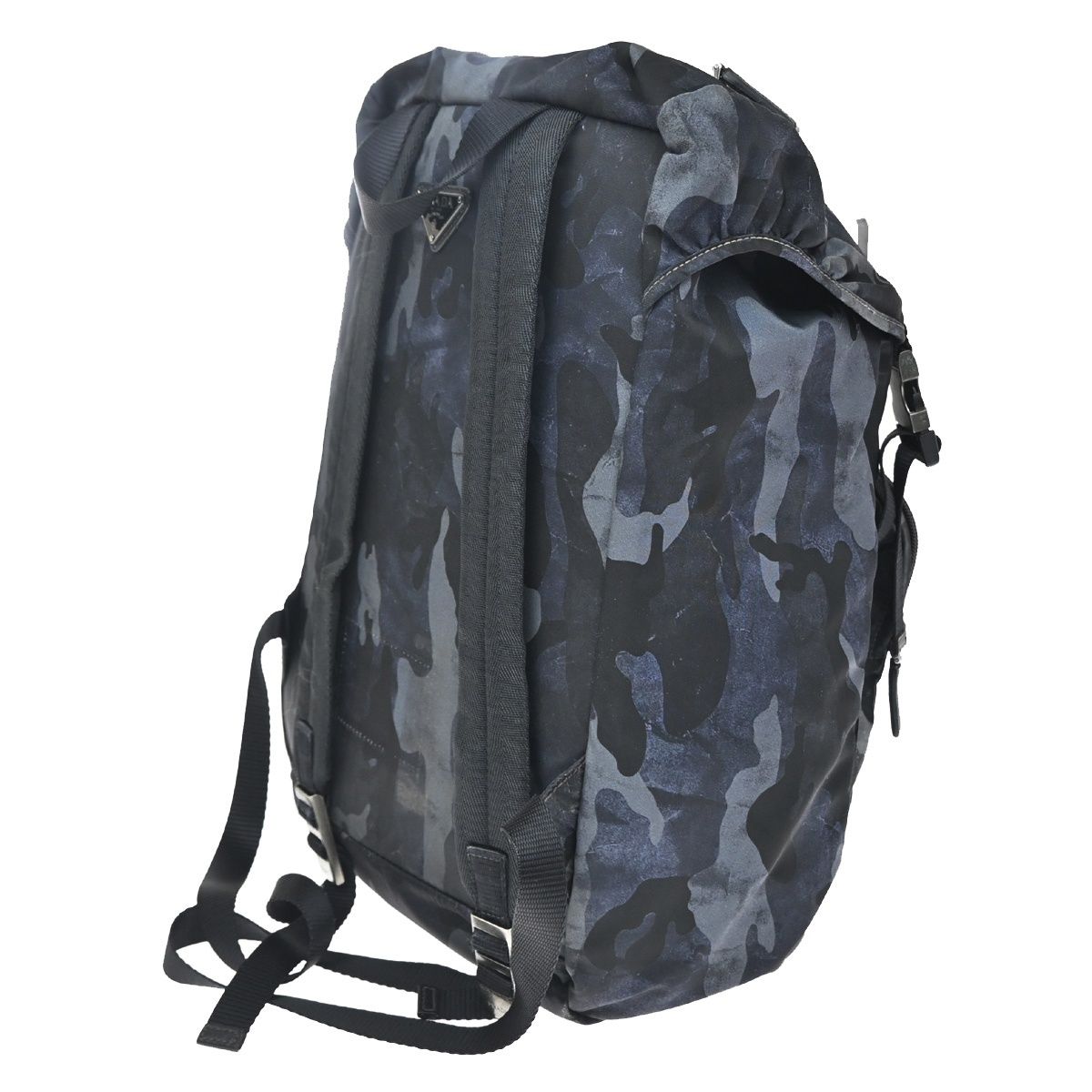 Prada Backpack Camouflage Nylon Blue — view 4