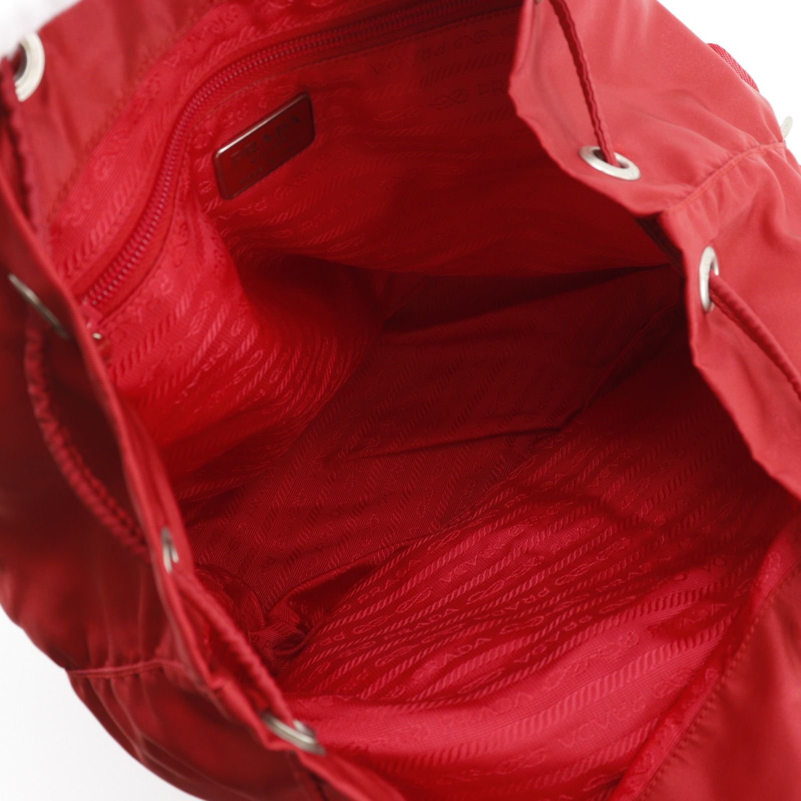 Prada Nylon Red Backpack — view 6
