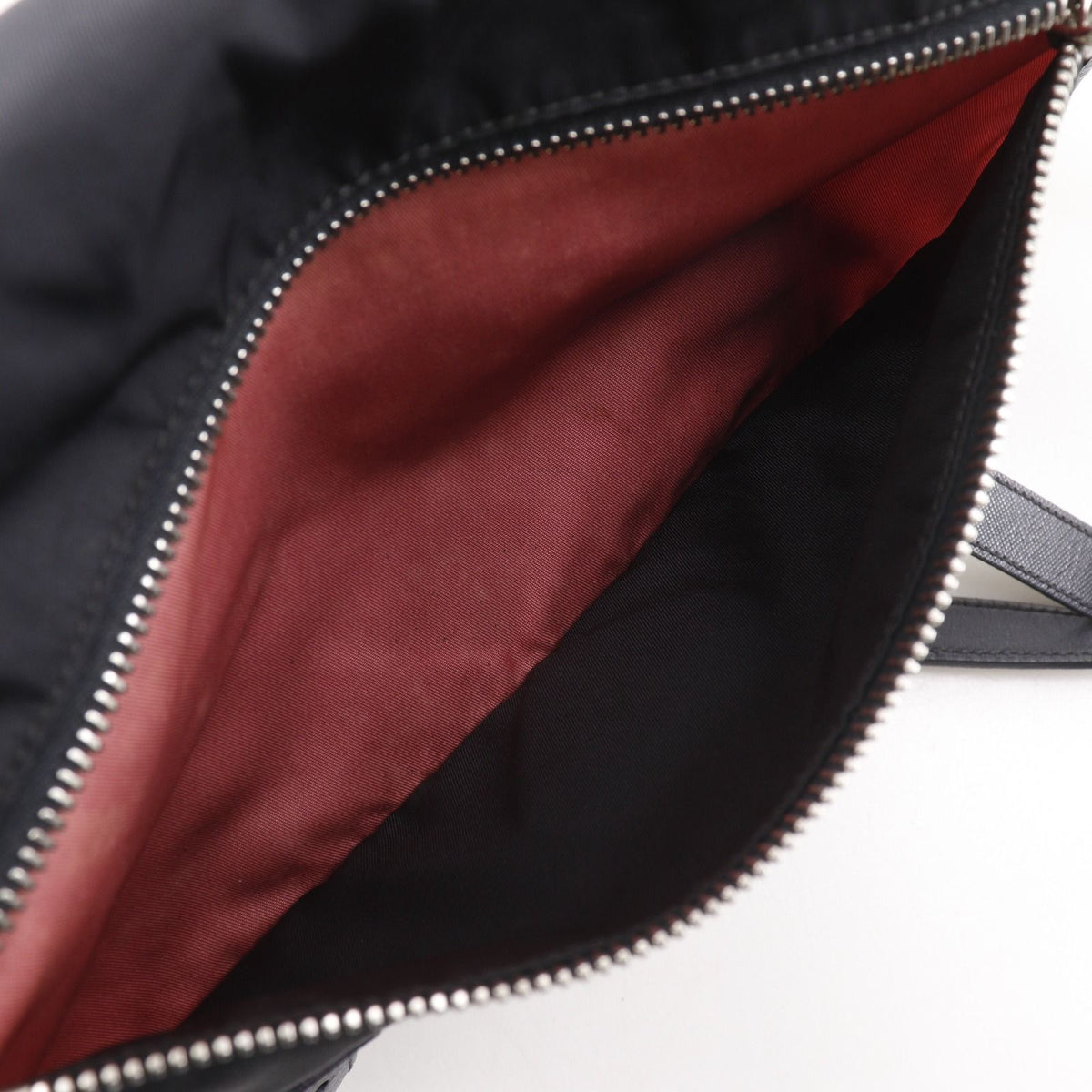 Prada Logo Nylon Black Shoulder Bag — view 7