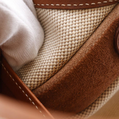 Hermes Evelyne 1 PM Toile H Brown Shoulder Bag — view 7