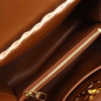 Louis Vuitton Capucines BB Rattan Calfskin Tan Brown Handbag — view 6