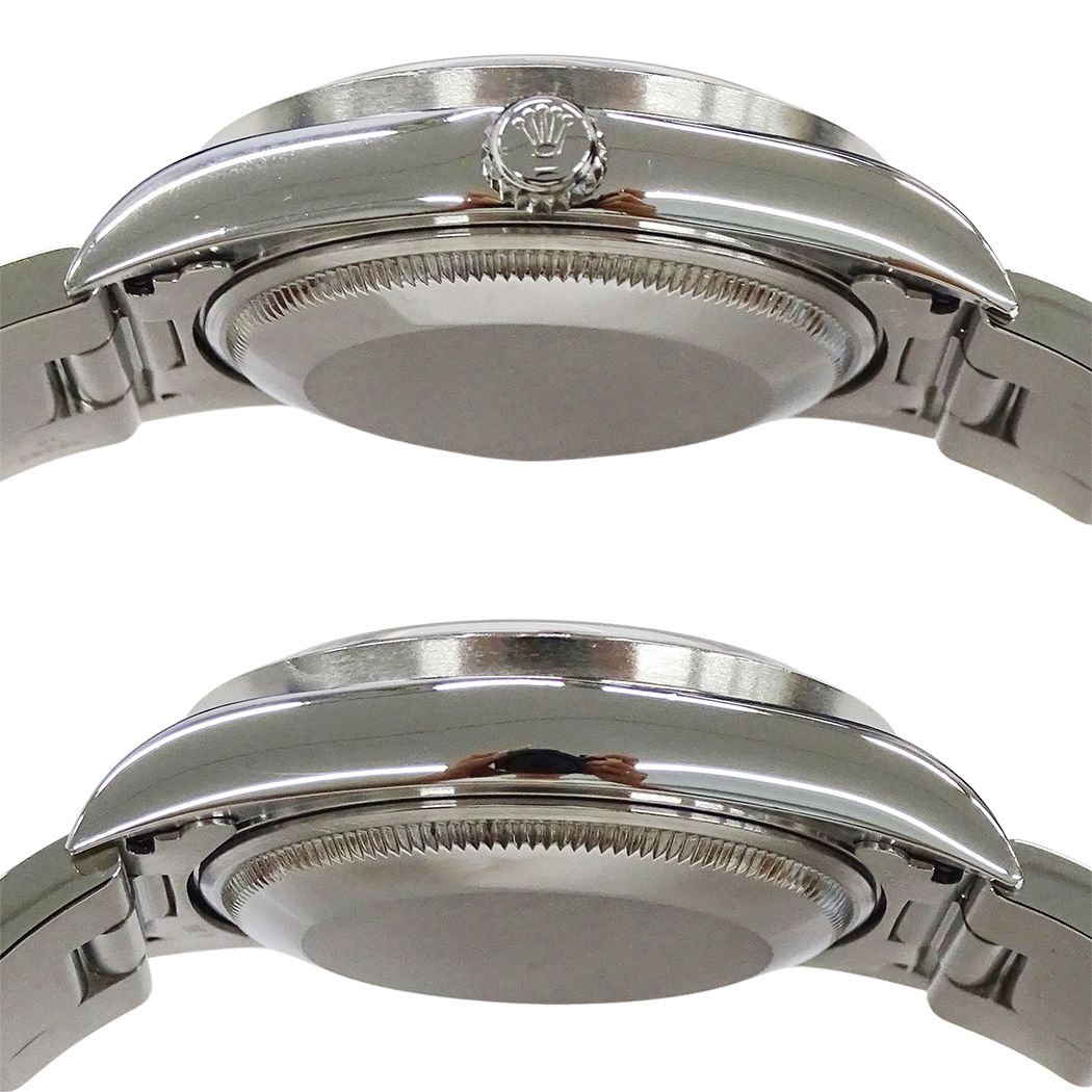 Rolex Oyster Perpetual Date Watch Automatic Stainless Steel Silver Blue — view 3