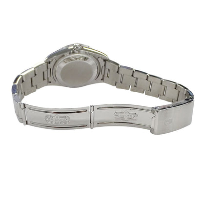 Rolex Oyster Perpetual Date Watch Automatic Stainless Steel Silver Blue — view 4