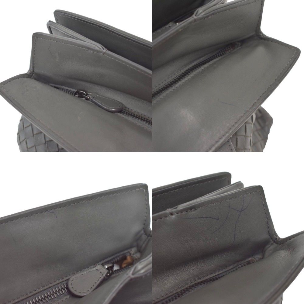 Bottega Veneta Intrecciato Nappa Medium Top Handle Shoulder Bag 2-Way Gray — view 8