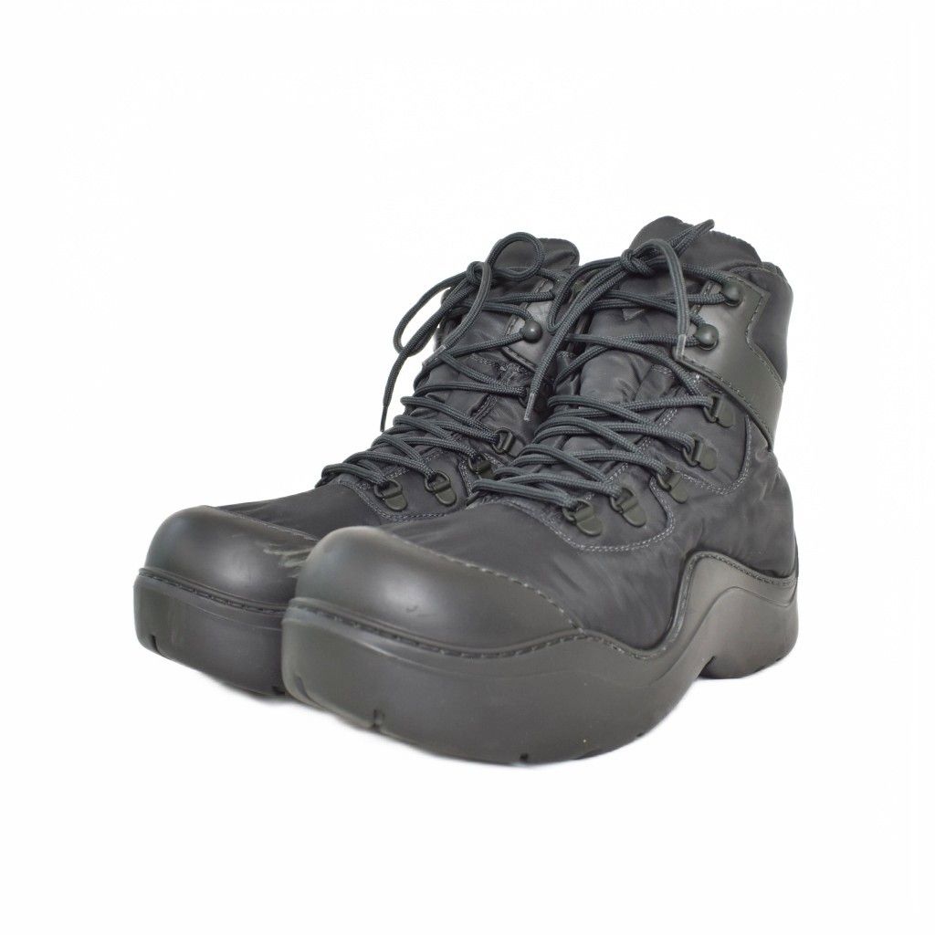 Bottega Veneta Puddle Ankle Boots Bomber Paddle Boots Black