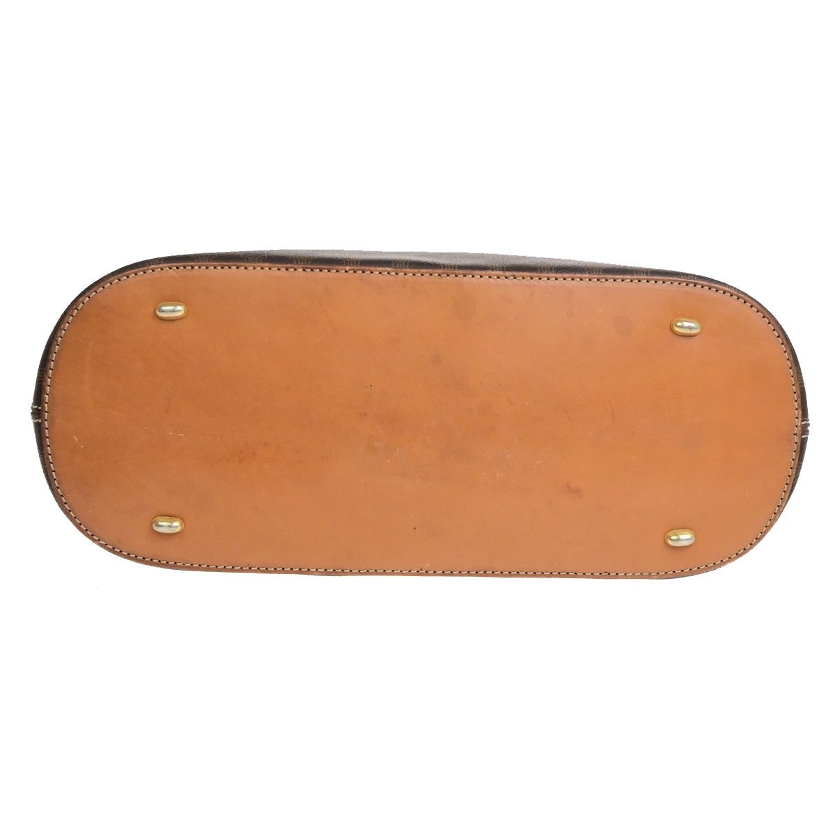 Celine Macadam Handbag Brown Leather — view 6