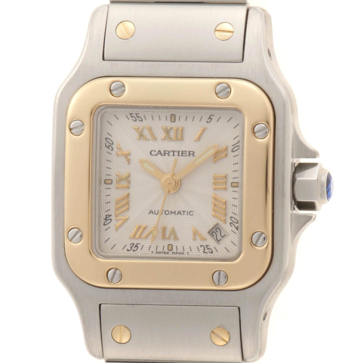 Cartier Watch Santos Galbee Silver Stainless Steel Automatic