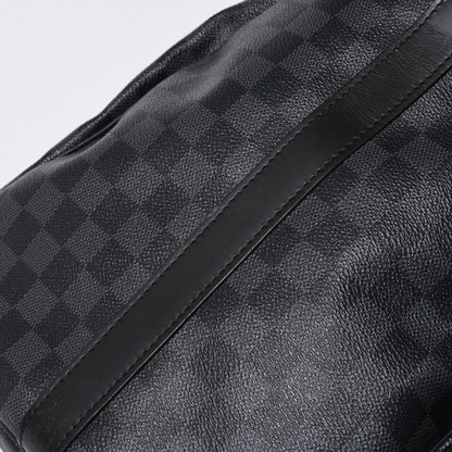 Louis Vuitton Keepall Bandouliere 55 Boston Bag Damier Graphite Black — view 8