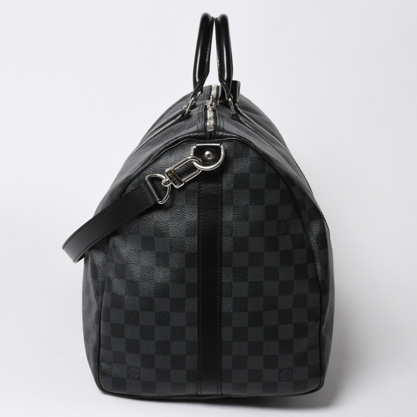 Louis Vuitton Keepall Bandouliere 55 Boston Bag Damier Graphite Black — view 4