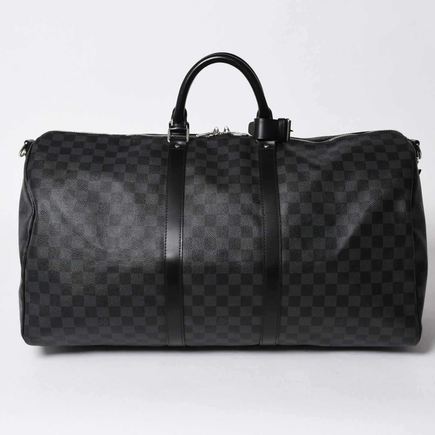 Louis Vuitton Keepall Bandouliere 55 Boston Bag Damier Graphite Black — view 2
