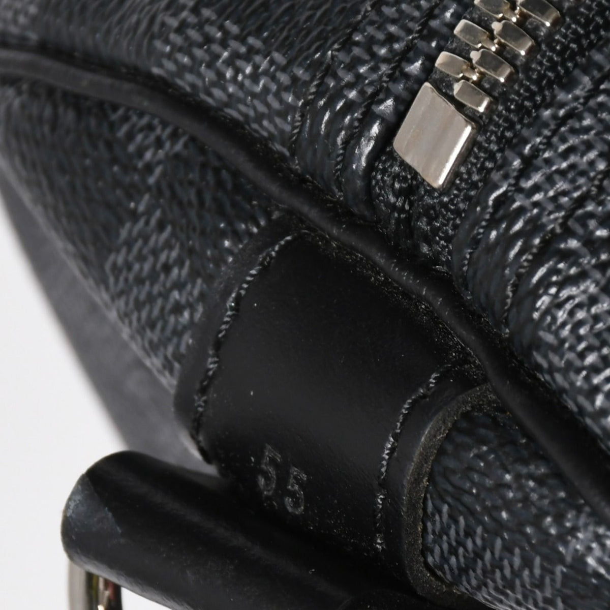 Louis Vuitton Keepall Bandouliere 55 Boston Bag Damier Graphite Black — view 5