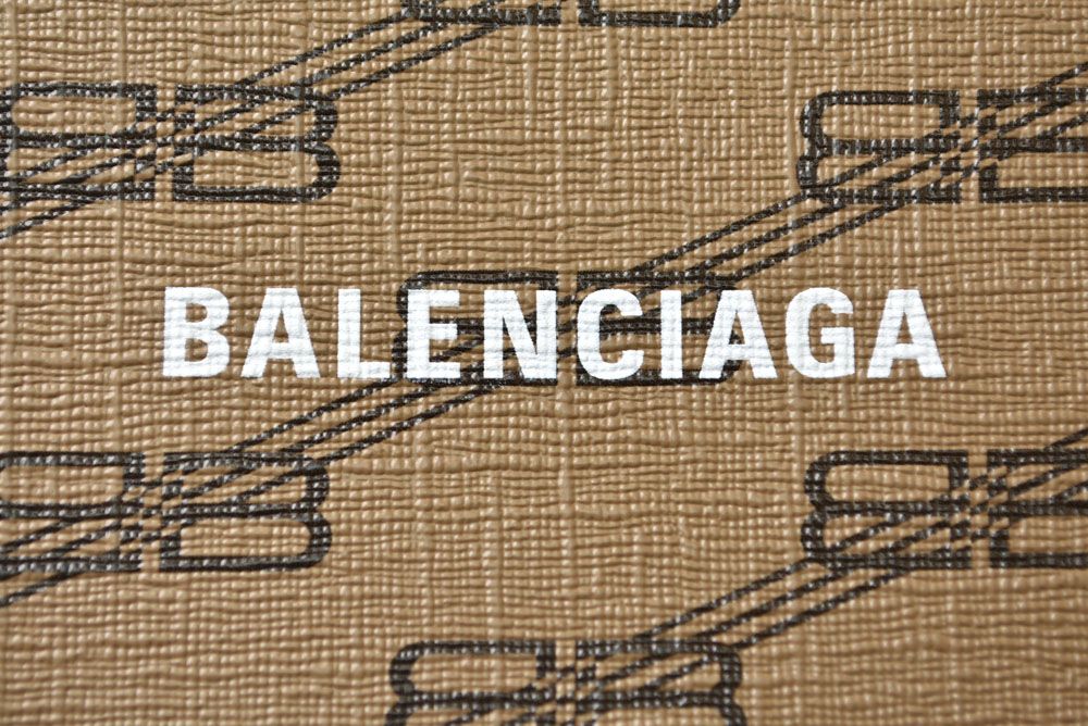 Balenciaga Multi Pouch Clutch BB Monogram Round Brown — view 2
