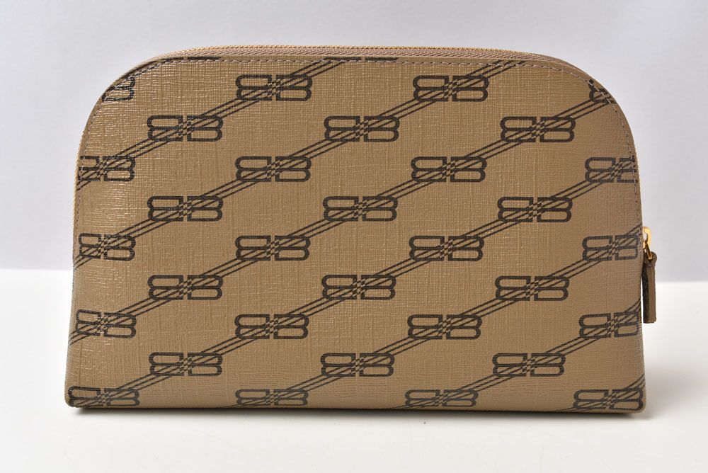 Balenciaga Multi Pouch Clutch BB Monogram Round Brown — view 3