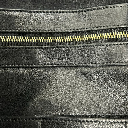 Celine Tote Cabaphantom Small with Belt Black Leather — view 8
