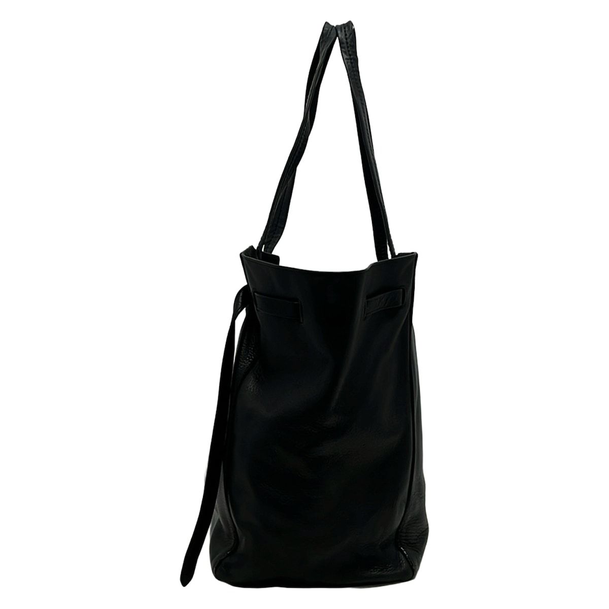Celine Tote Cabaphantom Small with Belt Black Leather — view 4
