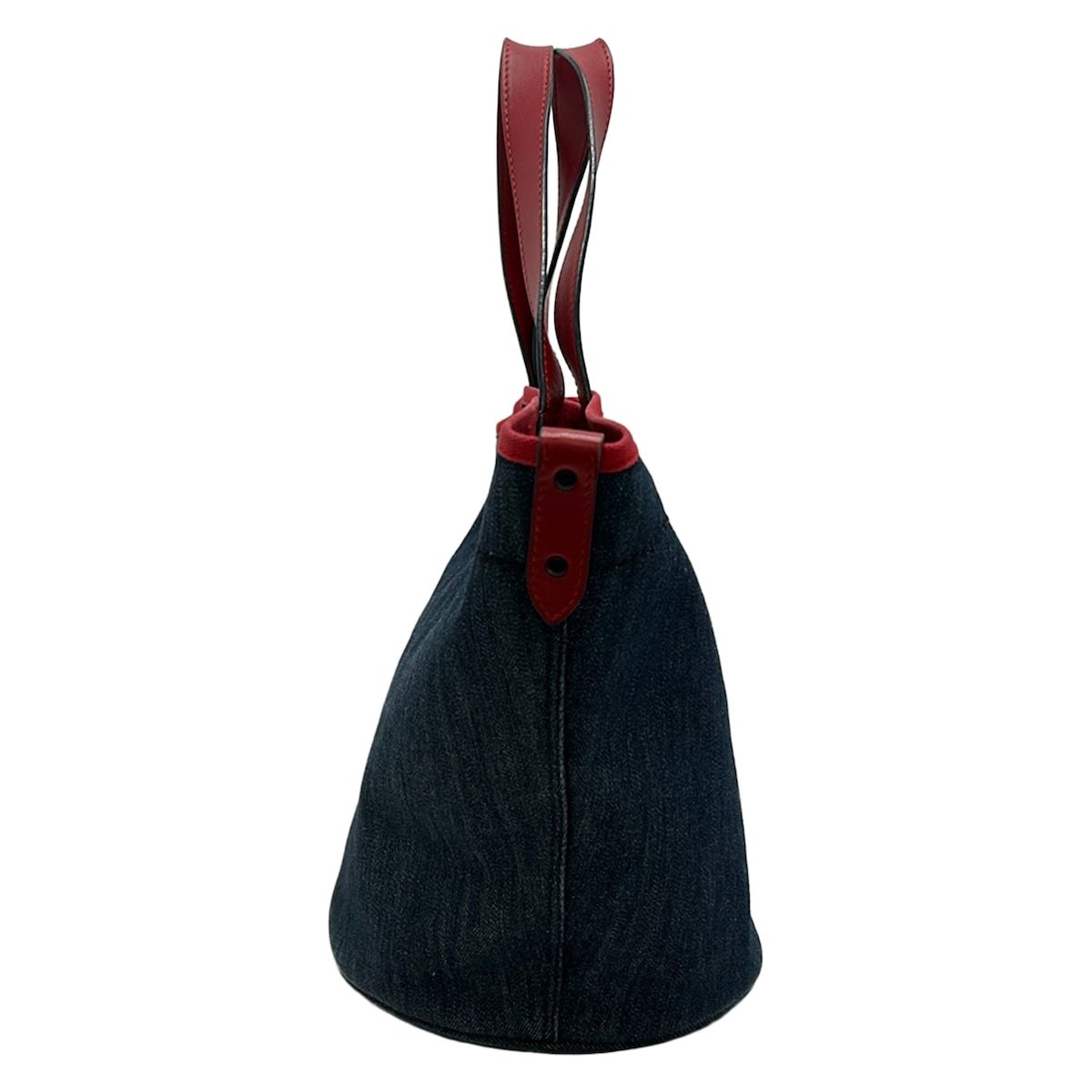 Prada Tote Navy Red Leather — view 4
