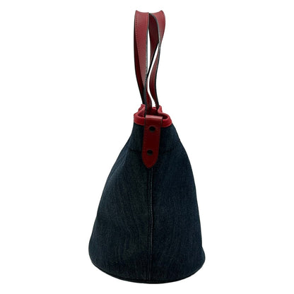 Prada Tote Navy Red Leather — view 4