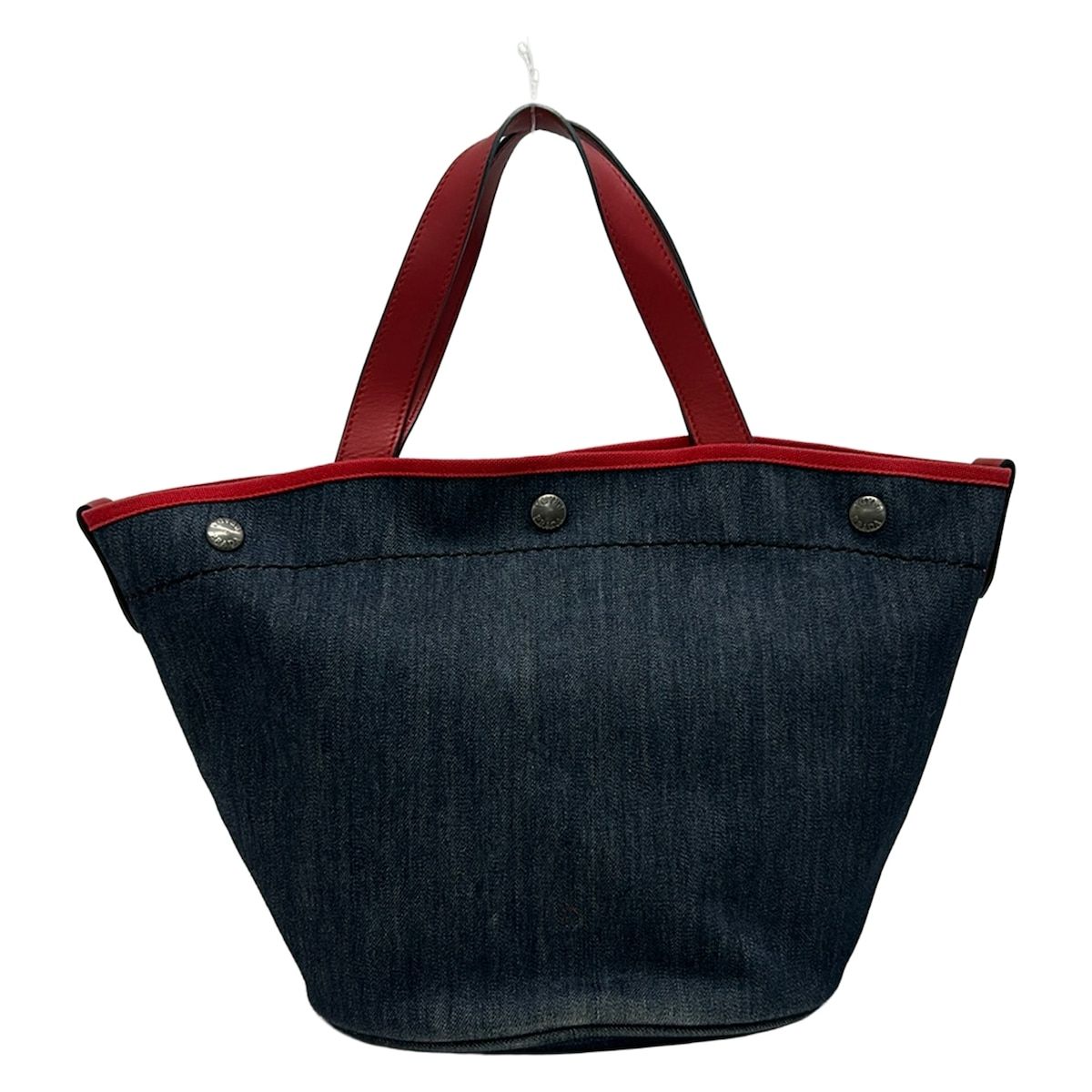 Prada Tote Navy Red Leather — view 3