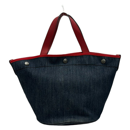 Prada Tote Navy Red Leather — view 3