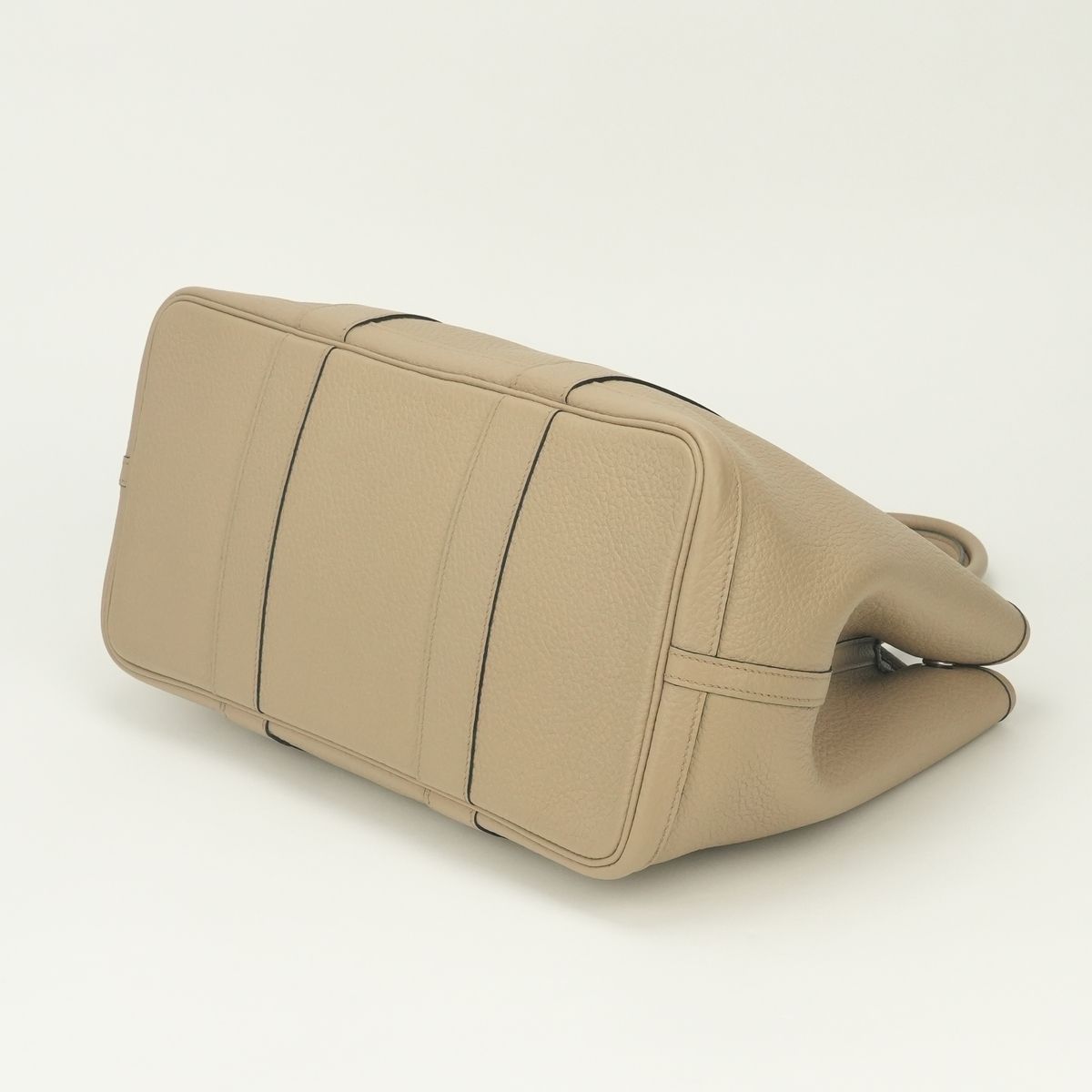Hermes Garden Party PM 36 Tote Country Trench Beige Silver — view 5