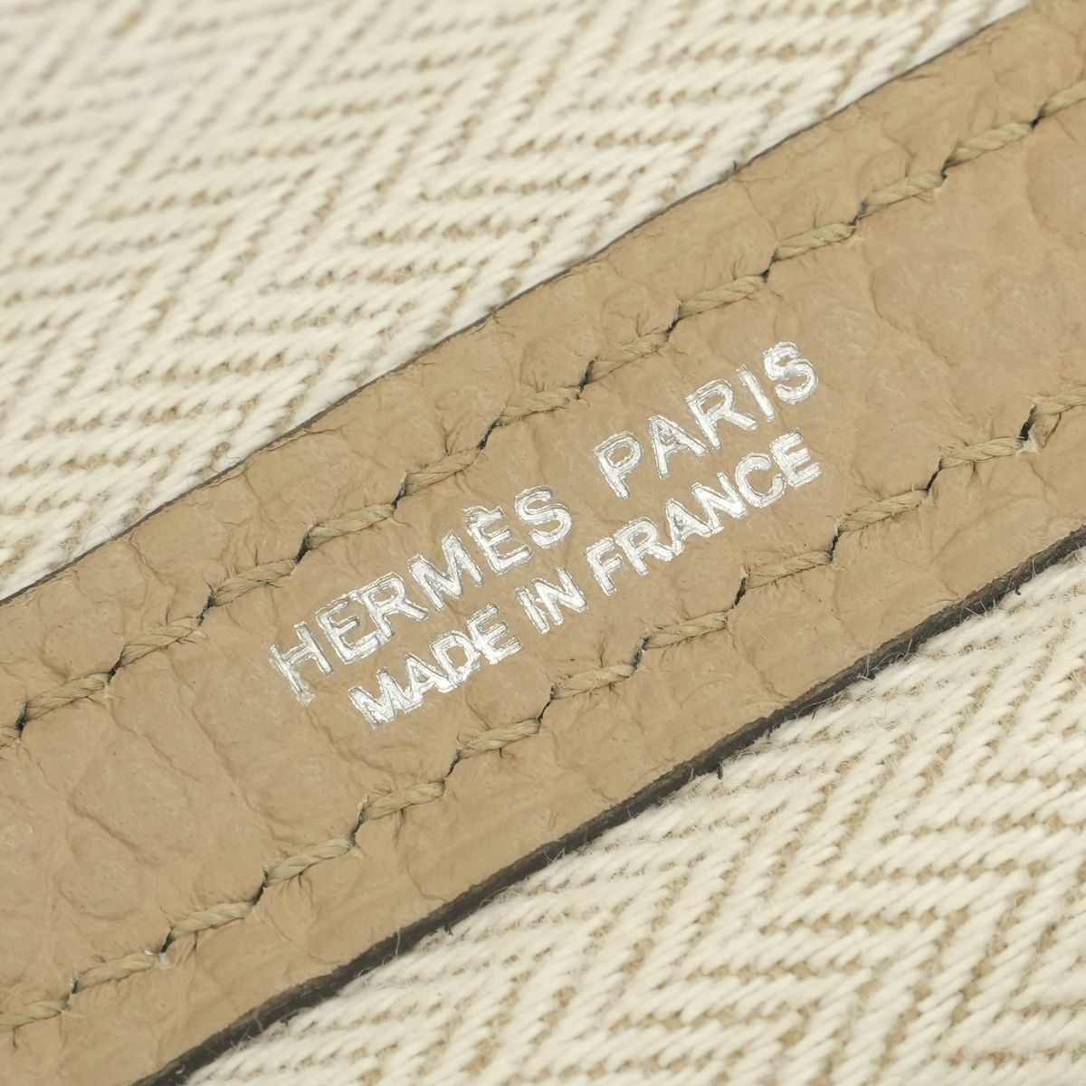 Hermes Garden Party PM 36 Tote Country Trench Beige Silver — view 8