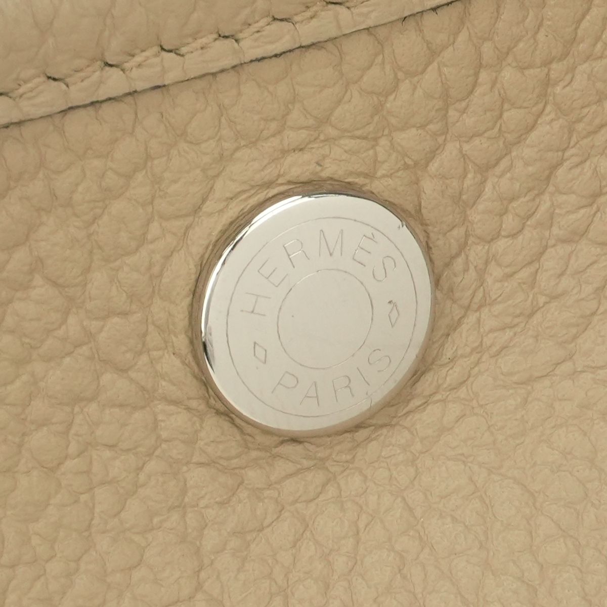Hermes Garden Party PM 36 Tote Country Trench Beige Silver — view 7