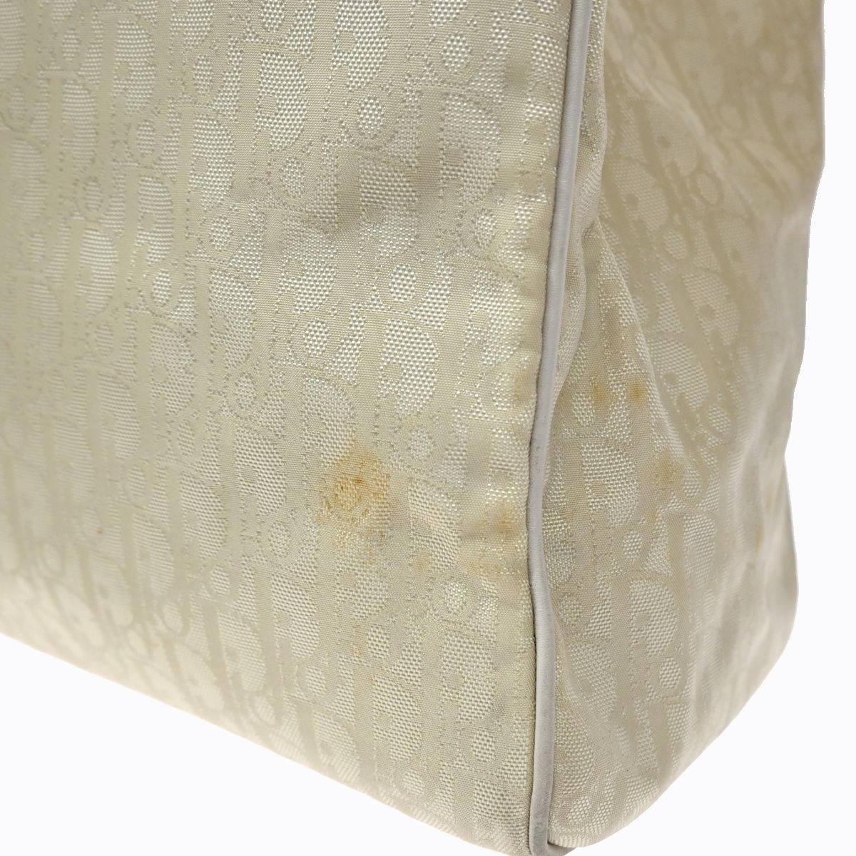 Dior Trotter Shoulder Handbag Beige Nylon Leather — view 5