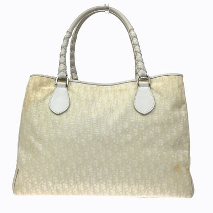 Dior Trotter Shoulder Handbag Beige Nylon Leather — view 3
