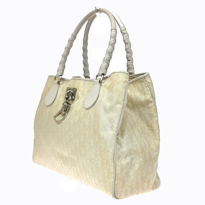 Dior Trotter Shoulder Handbag Beige Nylon Leather — view 2