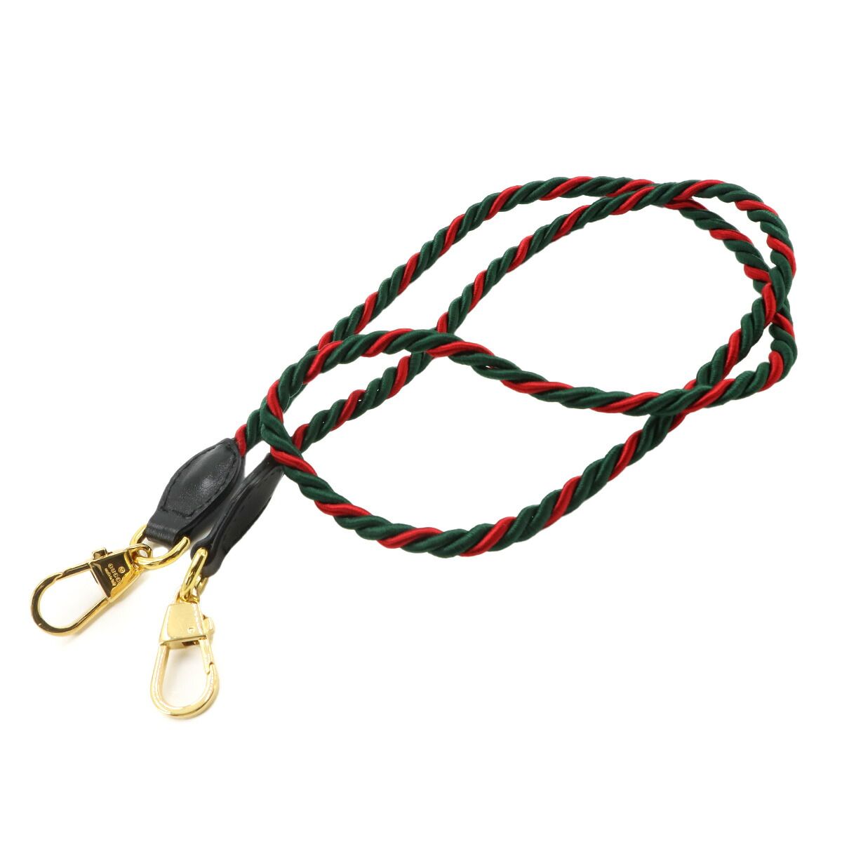 Gucci Rajah Chain Shoulder Bag Leather Black Gold — view 8