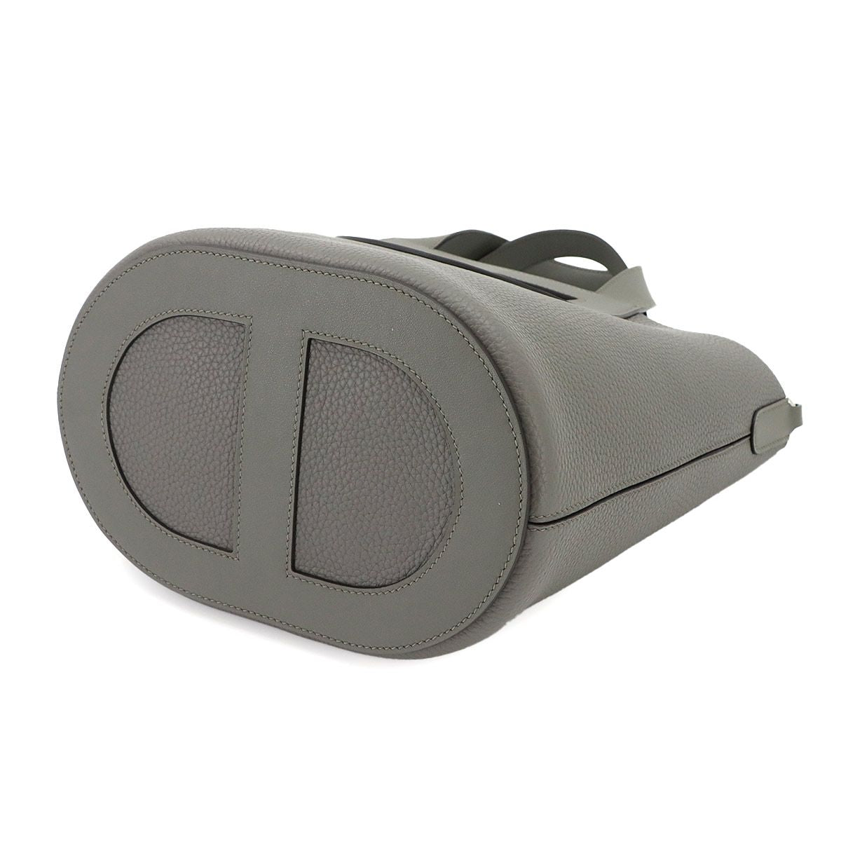 Hermes in the Loop 23 Hand Bag Taurillon Clemence Swift Gris Meyer Silver — view 5