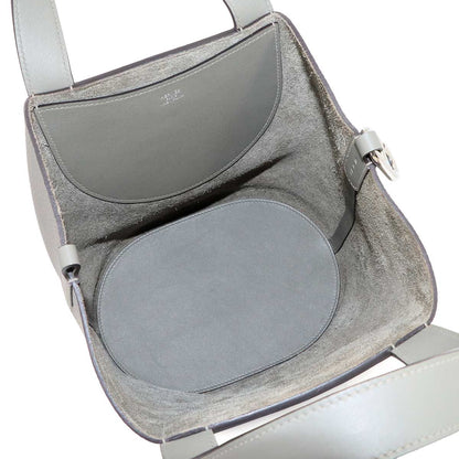 Hermes in the Loop 23 Hand Bag Taurillon Clemence Swift Gris Meyer Silver — view 7