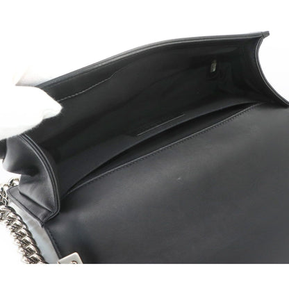 Chanel Boy Small Chain Shoulder Bag Lambskin Black Sequins — view 8