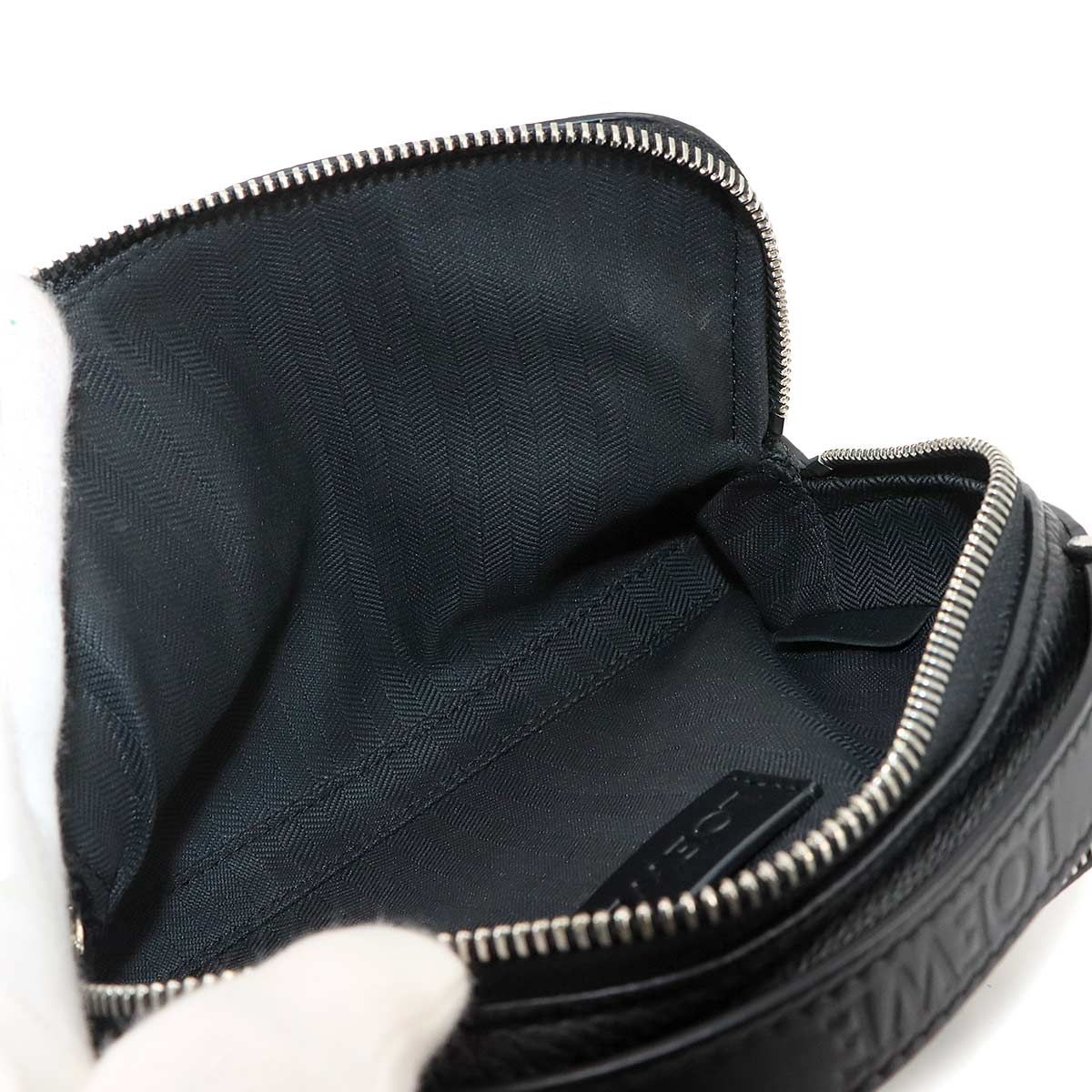 Loewe Crossbody Camera Bag Mini 2-Way Leather Black — view 6