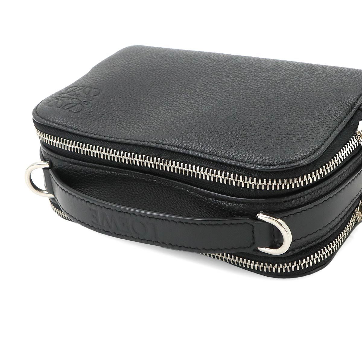 Loewe Crossbody Camera Bag Mini 2-Way Leather Black — view 5