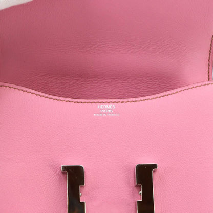 Hermes Constance 14 Micro Shoulder Bag Swift Pink Silver — view 7