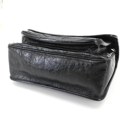 Saint Laurent Niki Medium Chain Shoulder Bag Leather Noir Silver — view 4