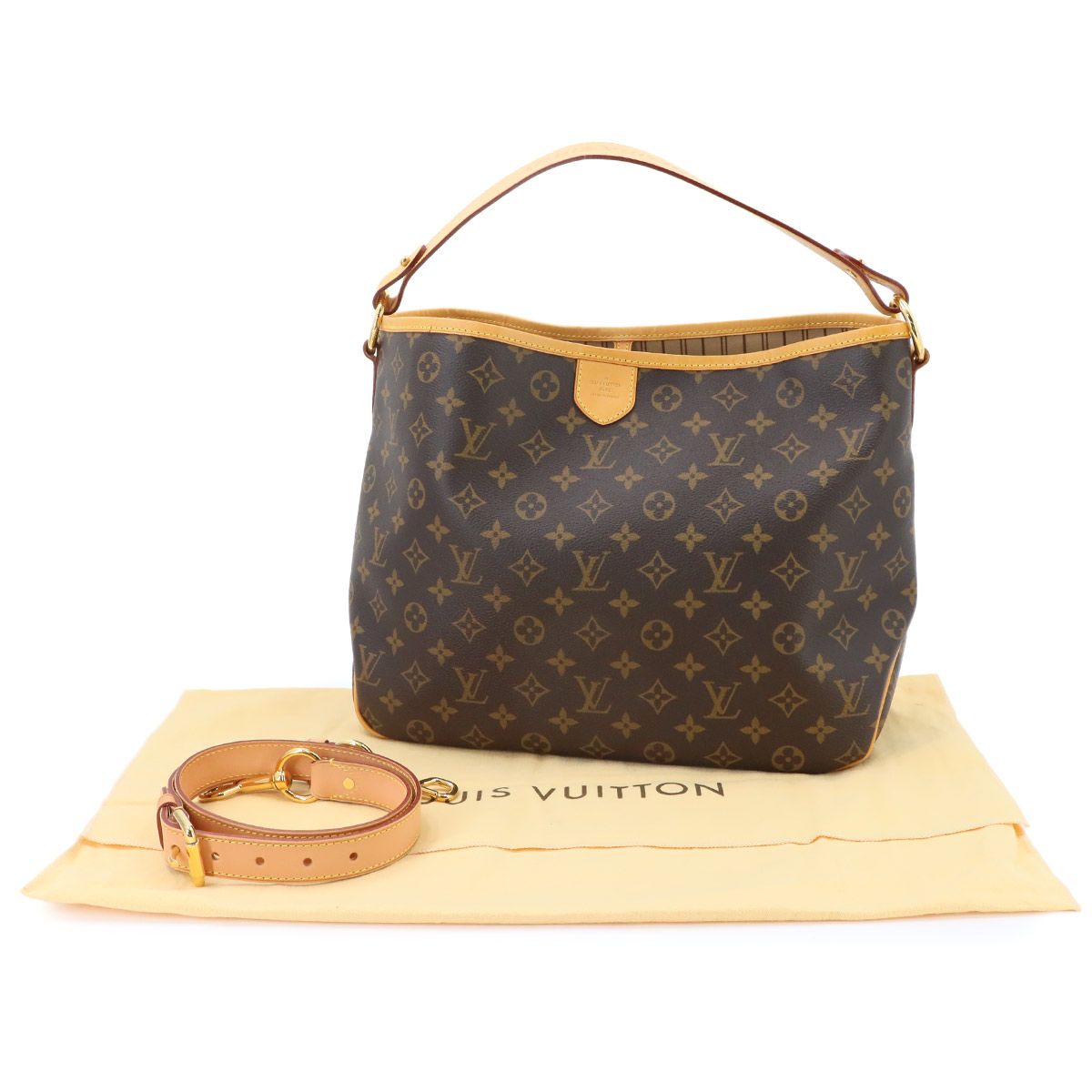 Louis Vuitton Monogram Delightful PM Shoulder Bag Brown — view 2