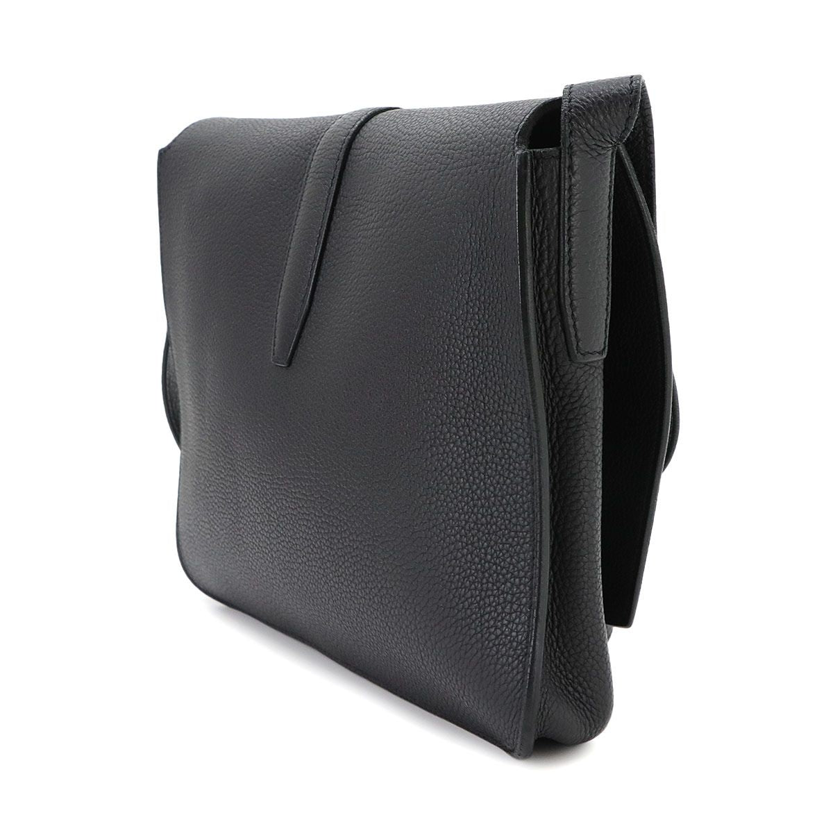 Hermes Steve Wright Junior Messenger Shoulder Bag Togo Black — view 3