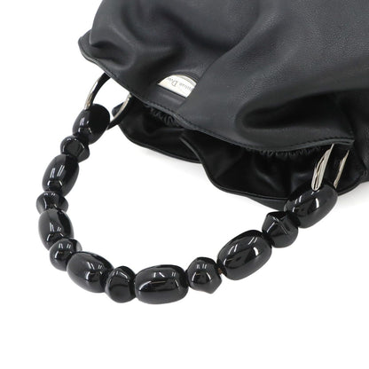 Dior Malice Pearl Hand Bag Leather Black Silver Maris Bag — view 5