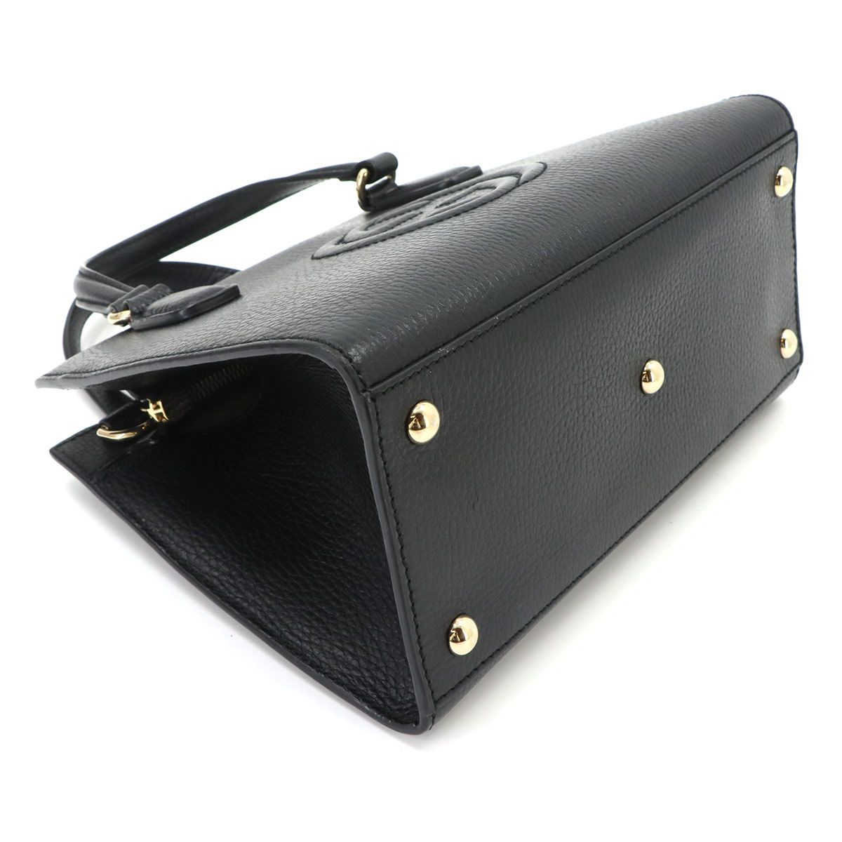 Gucci Soho Interlocking G 2-Way Bag Leather Black — view 5