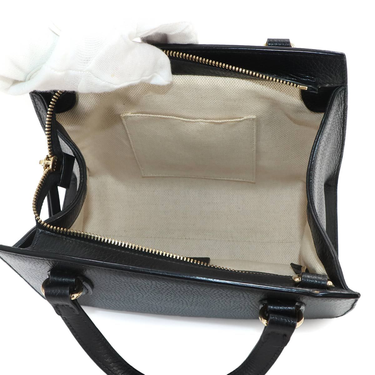 Gucci Soho Interlocking G 2-Way Bag Leather Black — view 7