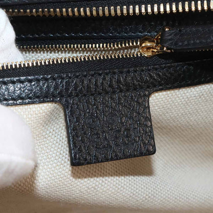 Gucci Soho Interlocking G 2-Way Bag Leather Black — view 8